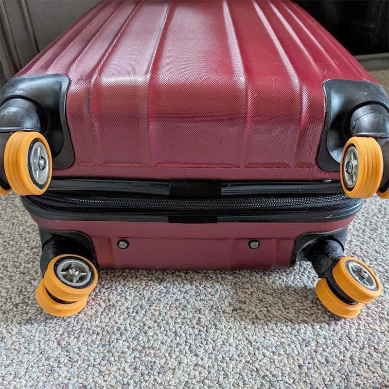8 Pcs Silicone Wheels Protector Suitable for Two-wheeled Luggage Reduce Noise Silent Caster Sleeve Suitcase Accessories