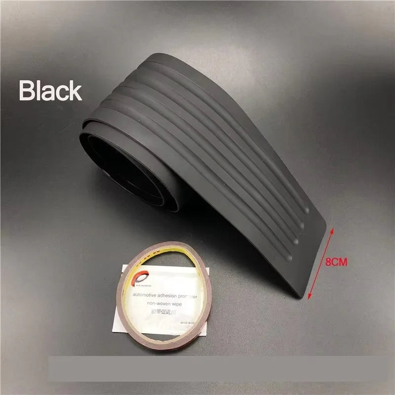 Universal Car Trunk Door Guard Strips Sill Plate Protector Rear Bumper Guard Rubber Mouldings Pad Trim Cover Strip