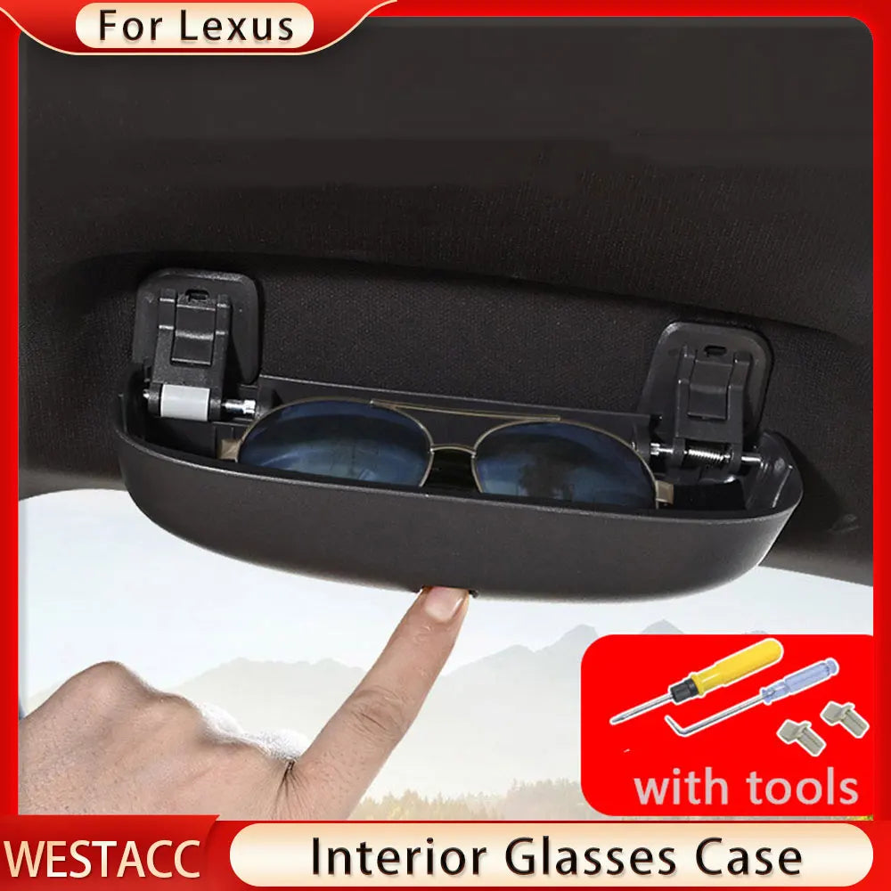 Car Glasses Box Case Sunglasses Holder for Lexus ES250 240 2018-2021 RX350 330 2016-2020 IS300 IS350 IS500 2019-2021 Accessories