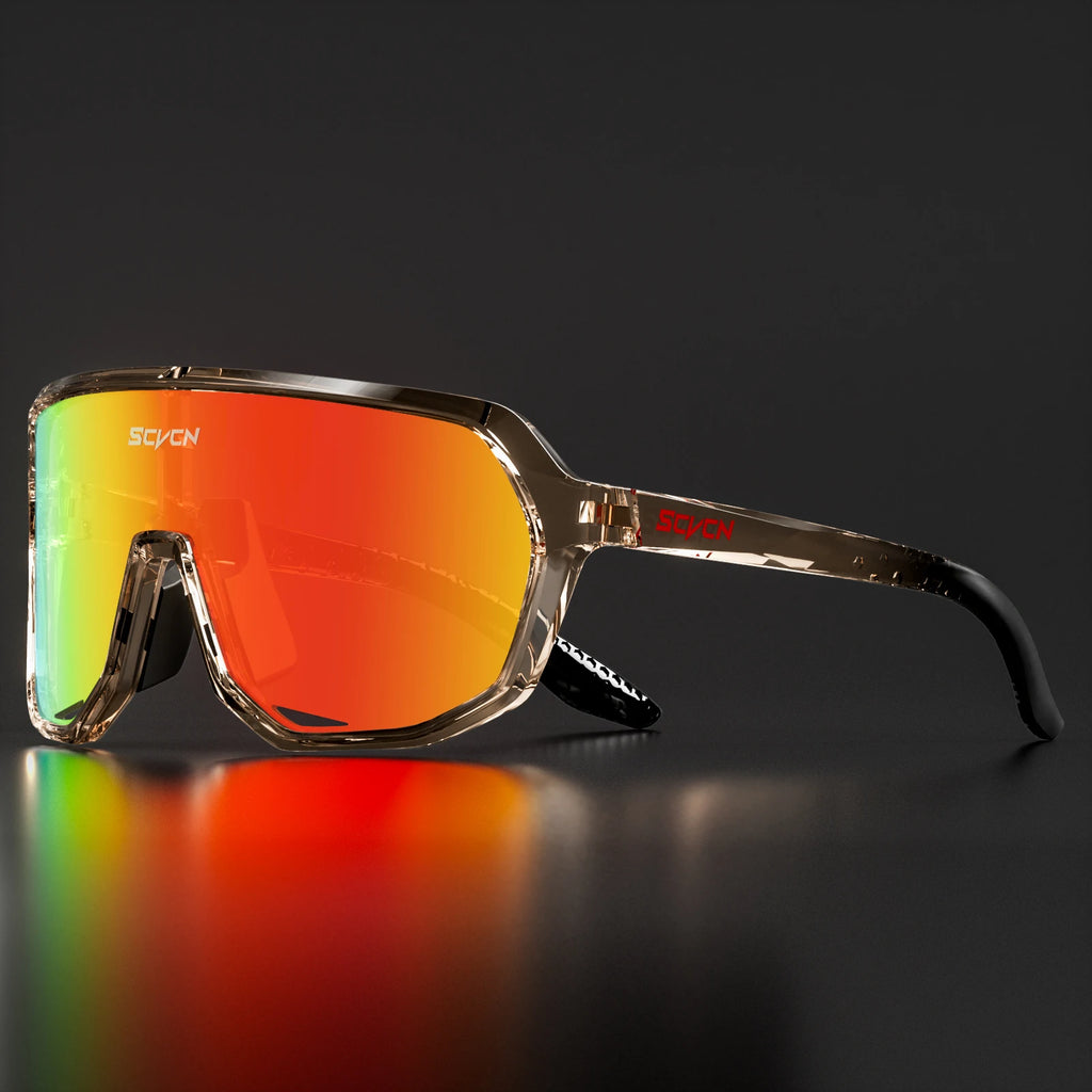 SCVCN UV400 HD Hiking Sports Sunglasses Stylish Outdoor Windproof Glasses Cycling Running and Rock Climbing Driving Sunglasses