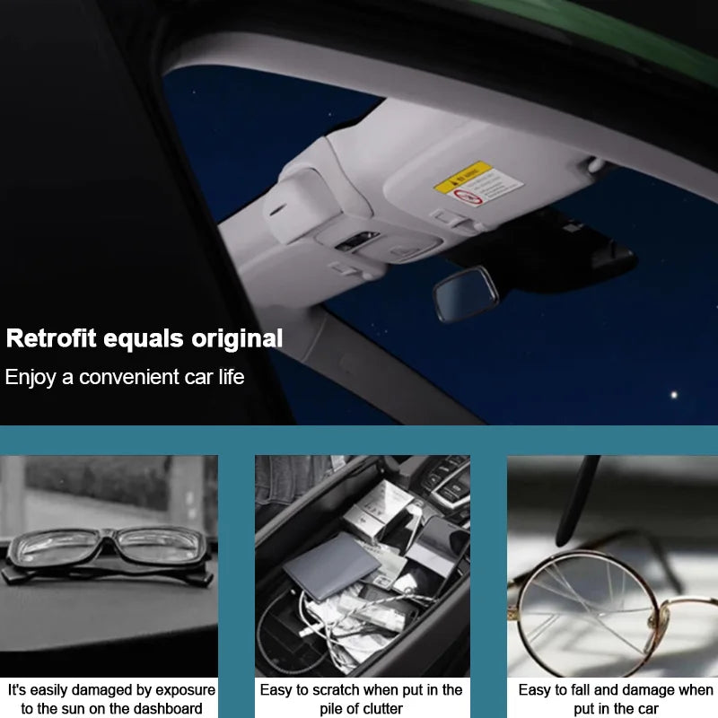 Glasses Spectacles Holder Box Case Car Interior Sunroof Glasses Case Sunglasses Clip For Chery Tiggo 9 For Jaecoo J8 2023-IN