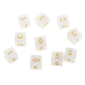 10pcs Acrylic Six Sided Dice D6 Dice Playing D&D RPG Games TRPG Lovers Gifts