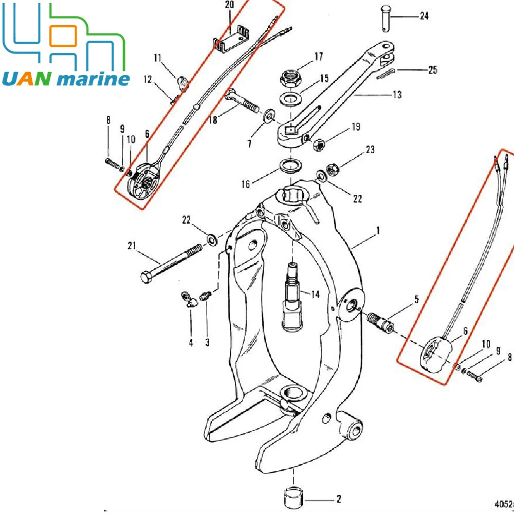 805320A03 Tilt Trim Sender Limit Sensor Kit For MerCruiser Alpha 1 Bravo Gen 1 I I2 II  05320A03 805130A2 96863A15  18-7633