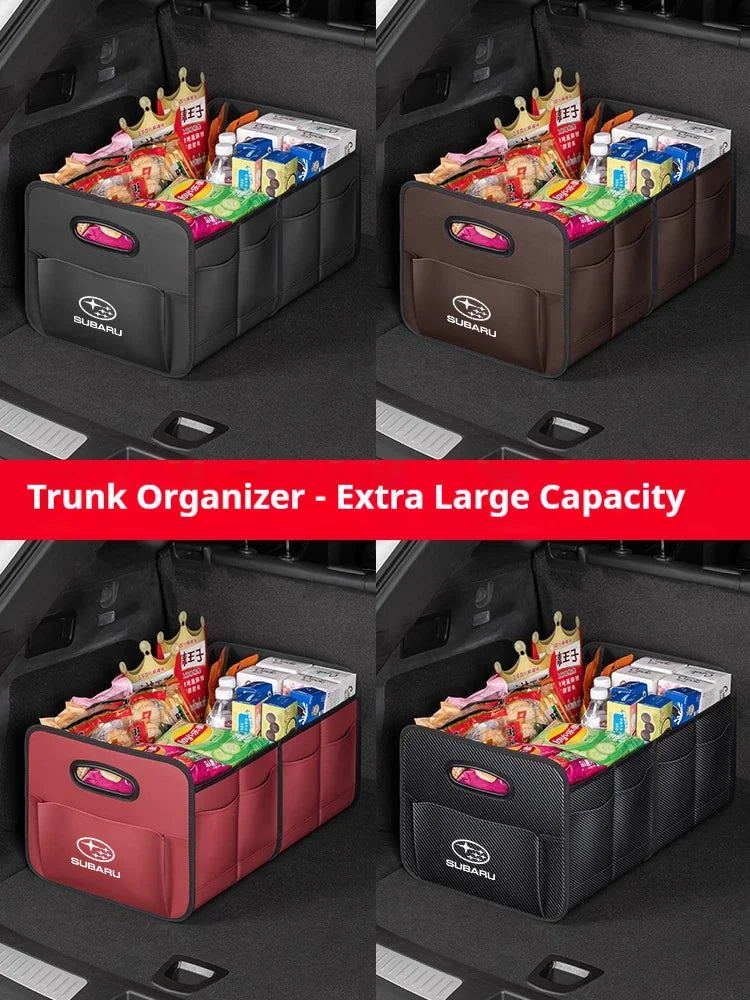Car Trunk Foldable Storage Box Large Capacity Storage Bag For Subaru STI Brz Wrx Xv Ascent Forester Outback Impreza Legacy