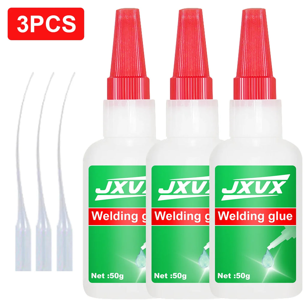 50g High Strength Oil-Based Glue for Welding - General Purpose Super Glue, Instant Adhesive Super Glue Powerful and Fast for Resin, Ceramics, Metal, Glass, Plastic, Wood, Super Glue