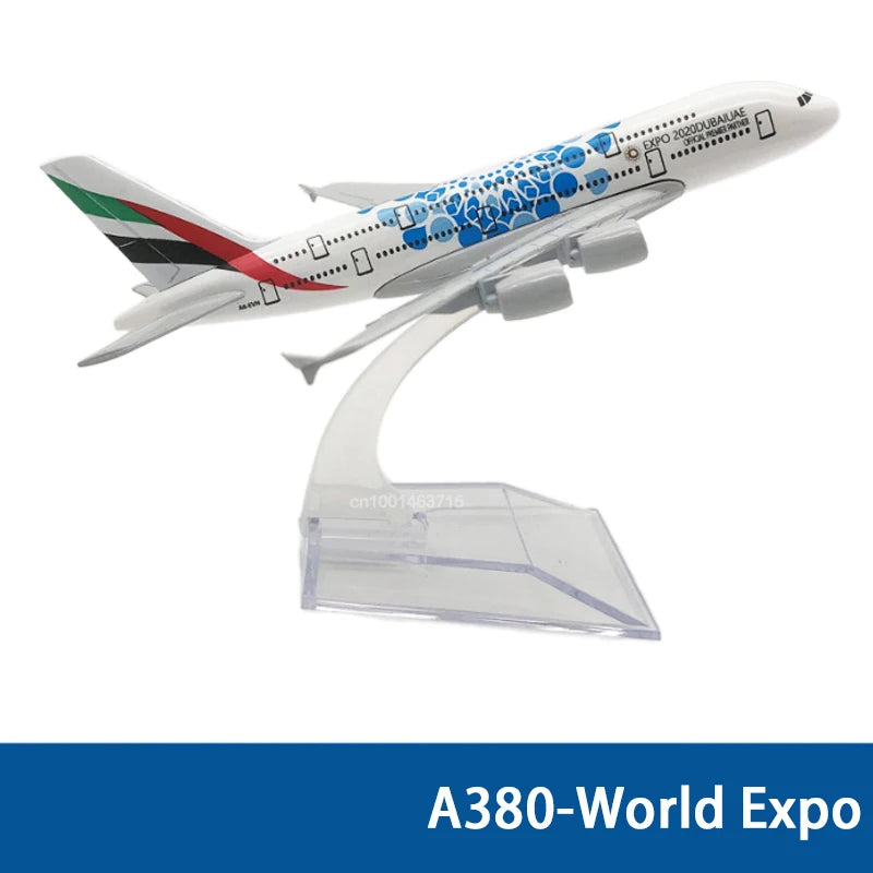 15CM Diecast Alloy A320 330 340 350 380 6Inch Airplane Model