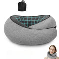 1PC Travel Neck Support Portable Adjustable Soft Noon Break Sleep Pillows Memory Foam U-shaped Pillow Snail Style