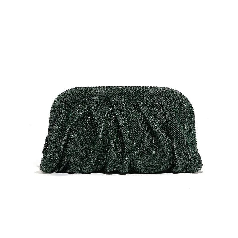 XMESSUN New Diamonds Evening Clutch Bag for Women,Fashion Designer Wedding Party Pouch Bag Lady Chain Shoulder Crossbody Bag