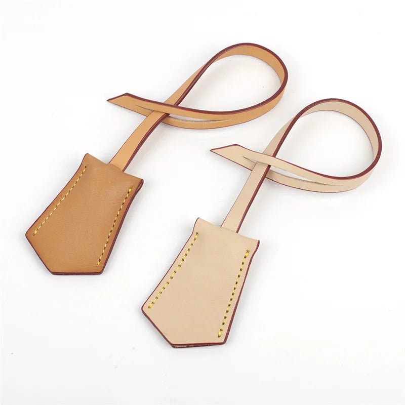 Custom Initials Fashion Women Travel Luggage Tag Genuine Leather Bag Charm Pendant Accessories Vegetable Leather Hang Tag Label