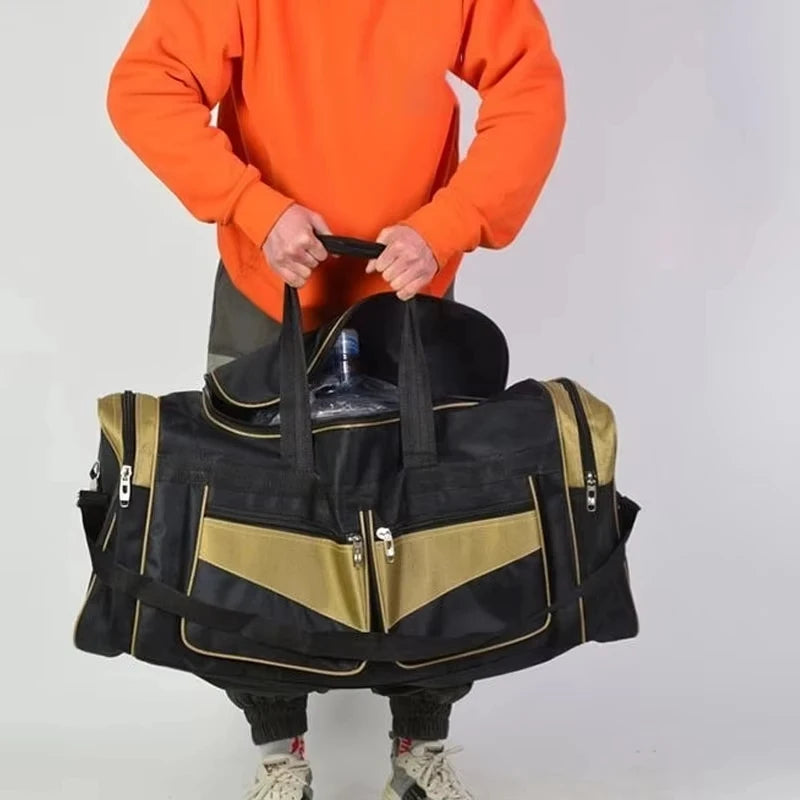 90L Large Duffel Bag Travel Luggage Outdoor Sports Shoulder Handbag for Men And Women Fitness Gym Camping Long Distance Storage
