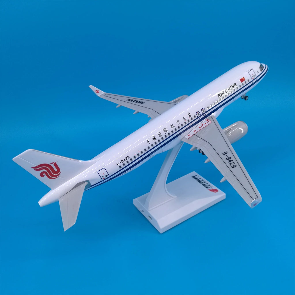 30cm Chinese Airbus & Boeing Airplane Model Diecast Resin with LED Light