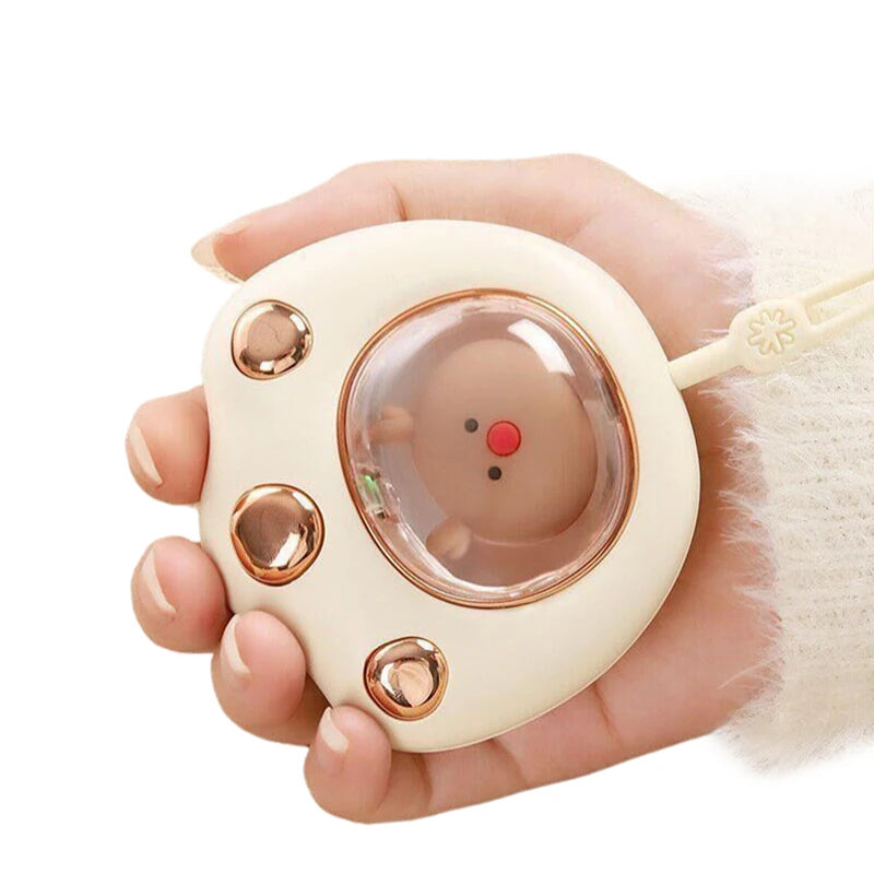 Hand Warmer Cat Paw Rechargeable Built-in Battery For Students Winer Fast Usb Heater Portable Warmer For Women's Hand