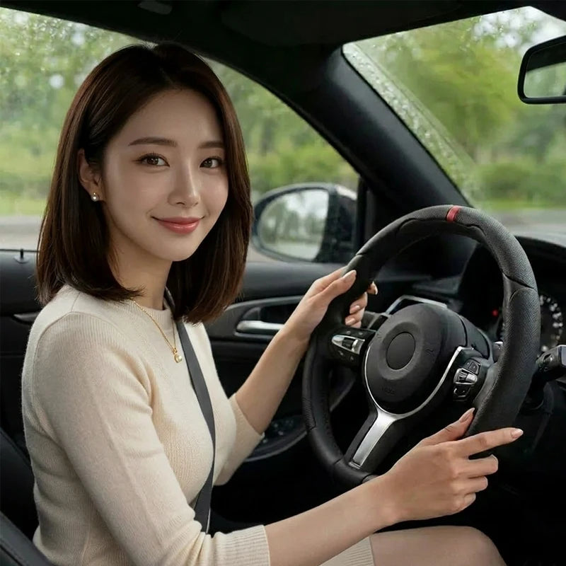 SEAMETAL Car Steering Wheel Cover Segmented Steers Covers Protector 3pcs Auto Steering Wheels Covers Anti-slip Accessories