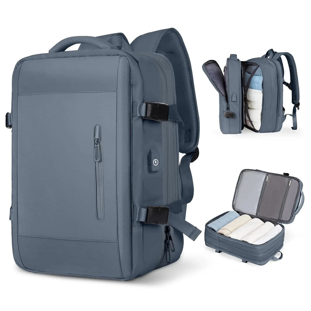 Large Capacity Expandable Travel Backpack Double Shoulder Bag for Business Trips Mountaineering And Computer Carrying
