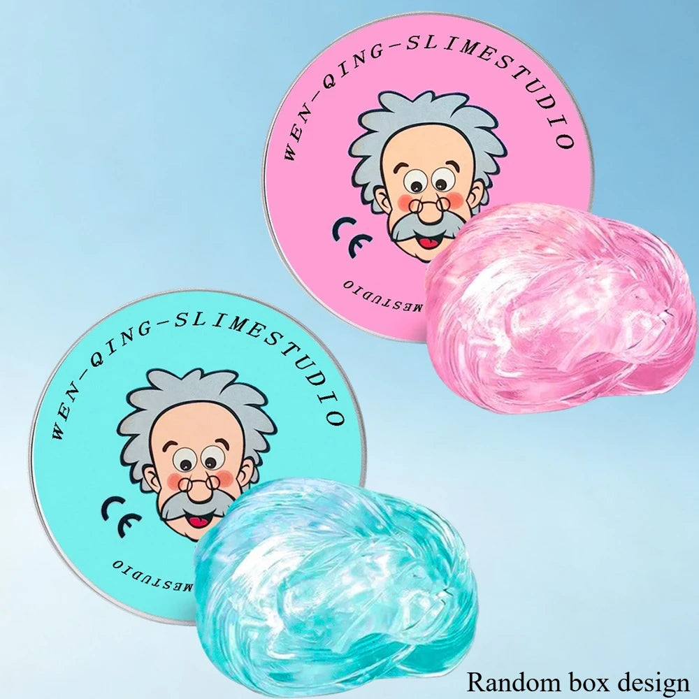 New Stress Relief Toys Old Man Liquid Squishy Transparent Crystal Slime Fluffy Foam Putty Kids Safe Bouncy Stretchy Color Slime