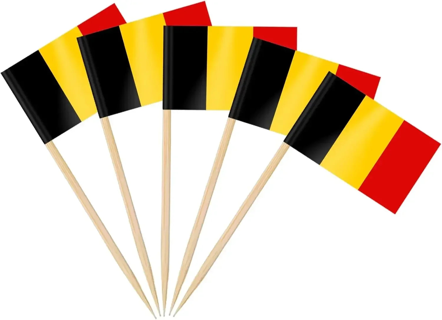 Brazil Flag Toothpick Flags Picks, 100Pcs Small Tiny Brazil Cupcake Toppers Stick Flags National Day, Birthday Party Decorations