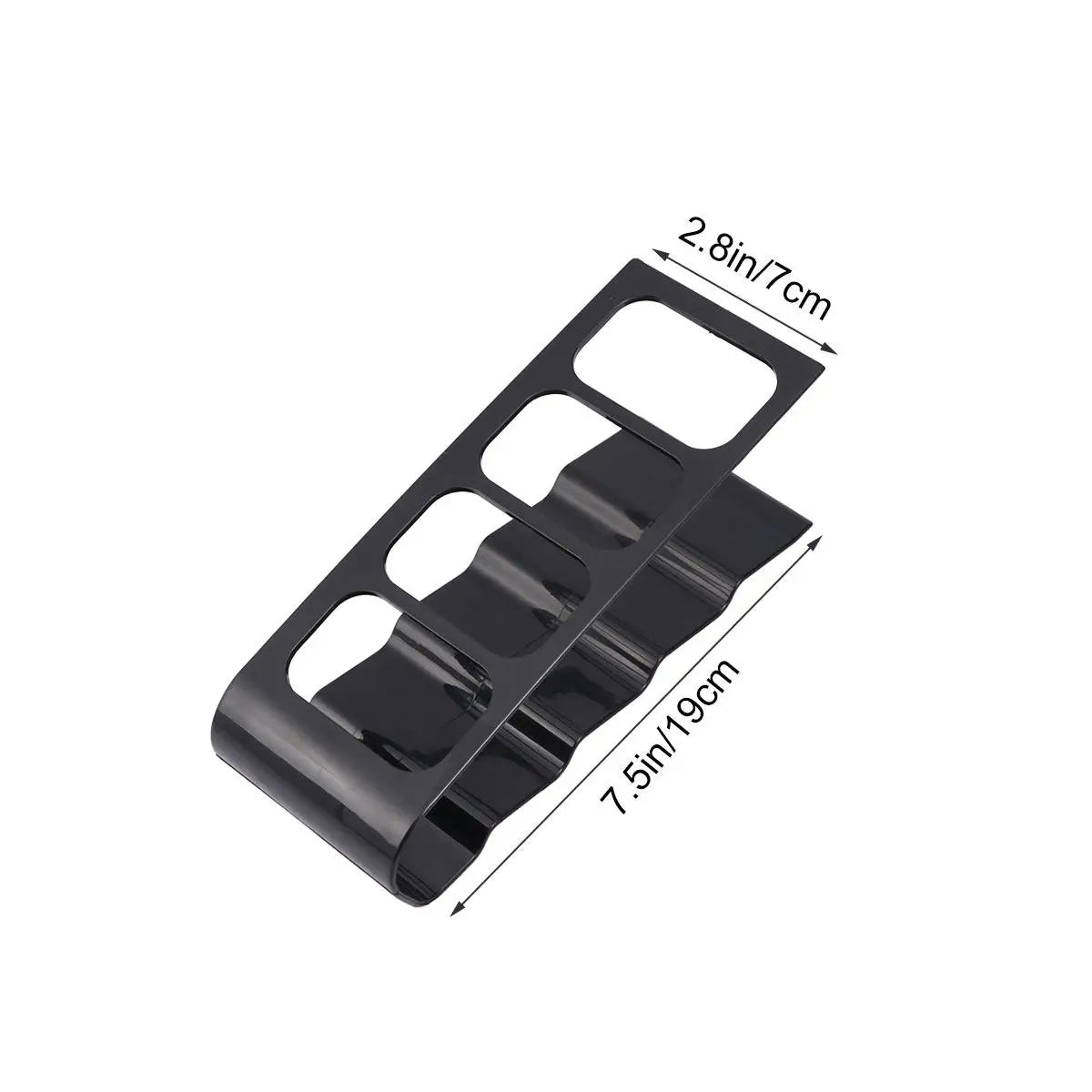 4 Frame Remote Organizer Holder TV Dvd Vcr Remote Storage Rack Compact Design Anti Slip Portable Black Organizer
