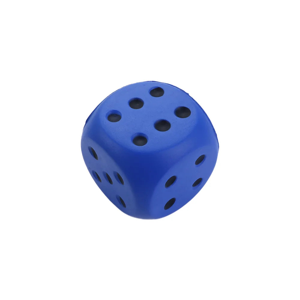 1PCS Big Sponge Dice Soft and Elastic Toys Color Solid Point Dice Side Length 6cm Cognitive Amusing Props