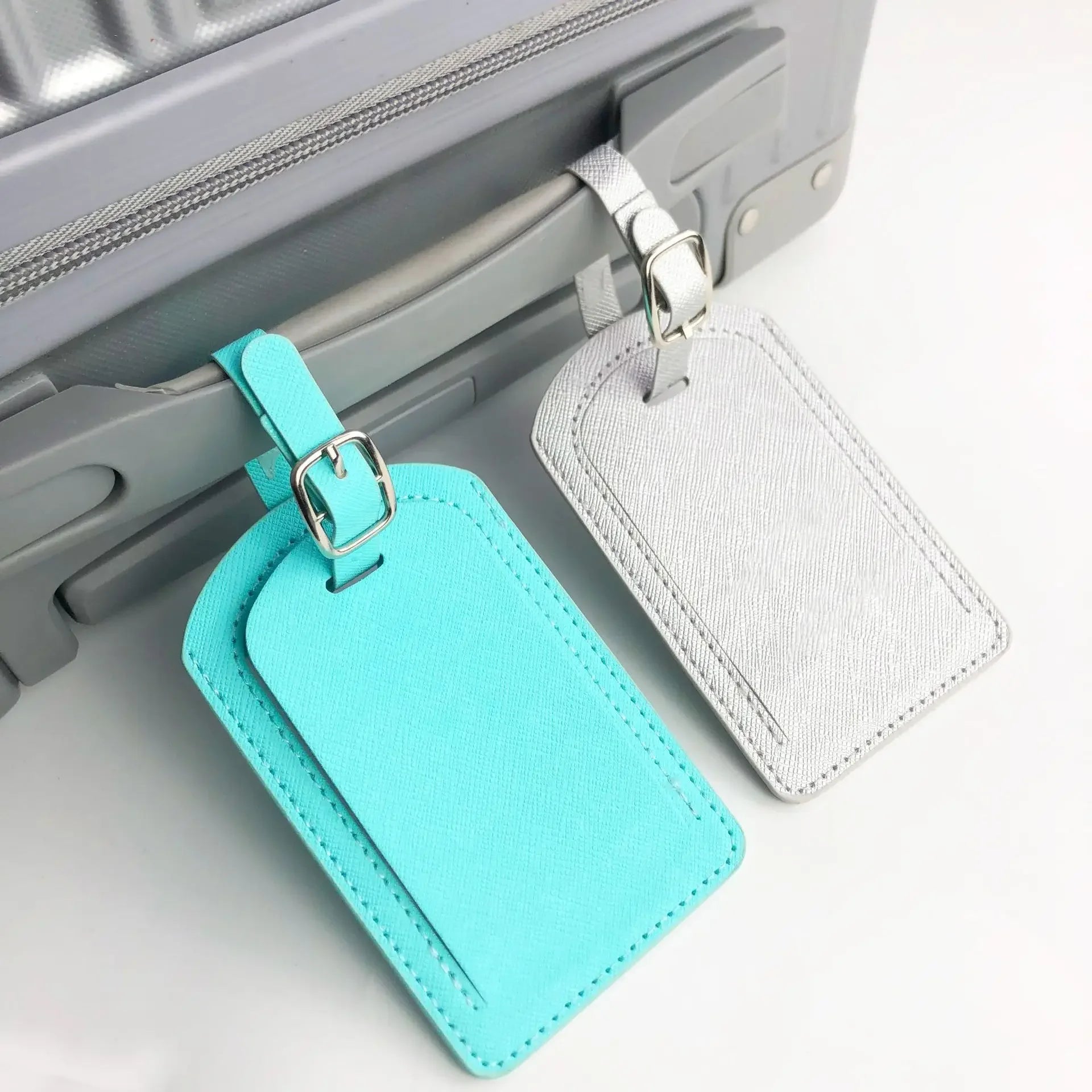 Leather Luggage Tag Baggage Boarding Bag Tag Suitcase Tag Luggage Bag Tags Name ID Address Label Luggage Tags Travel Accessories