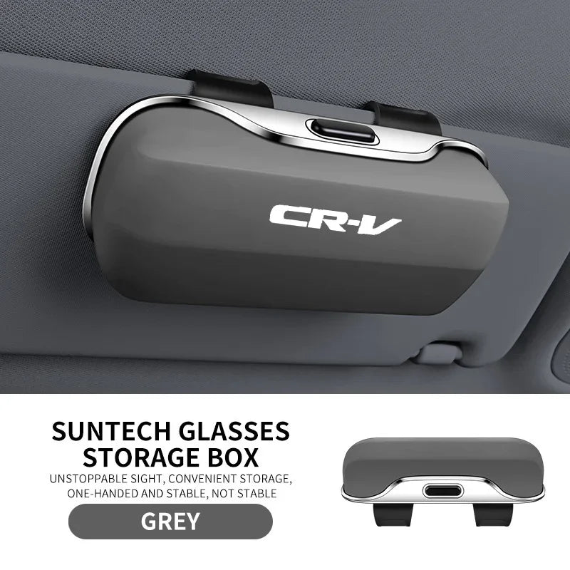 For CRV Honda CR-V CR V key case Mirror Emblem 2011 2024 2025 Accessories Car Visor Sunglasses Car Glasses Case Glasses Clip Box
