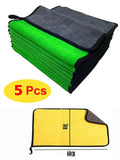 10PCS Car Wash High End Microfiber Towel Car Cleaning Drying Cloth Hemming Car Care Cloth Detailing Wash Towel