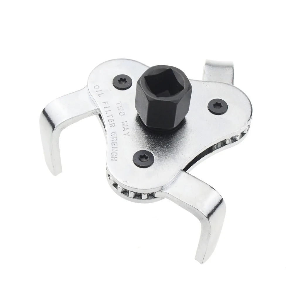 1Pcs Auto Repair Tools Adjustable Two Way Oil Filter Wrench Car Oil Grid Disassemble Remove