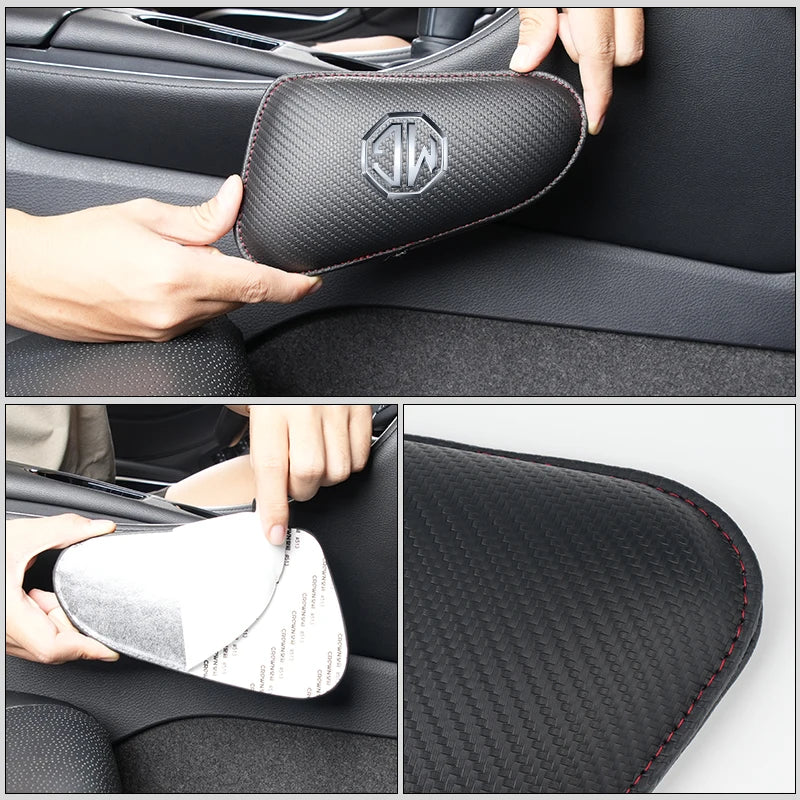 Car Knee Leg Protective Pad Foot Armrest Cushion Auto Accessories For Morris Garages MG 3 5 6 7 HS ZS GS Hector TF GT ZR RX5