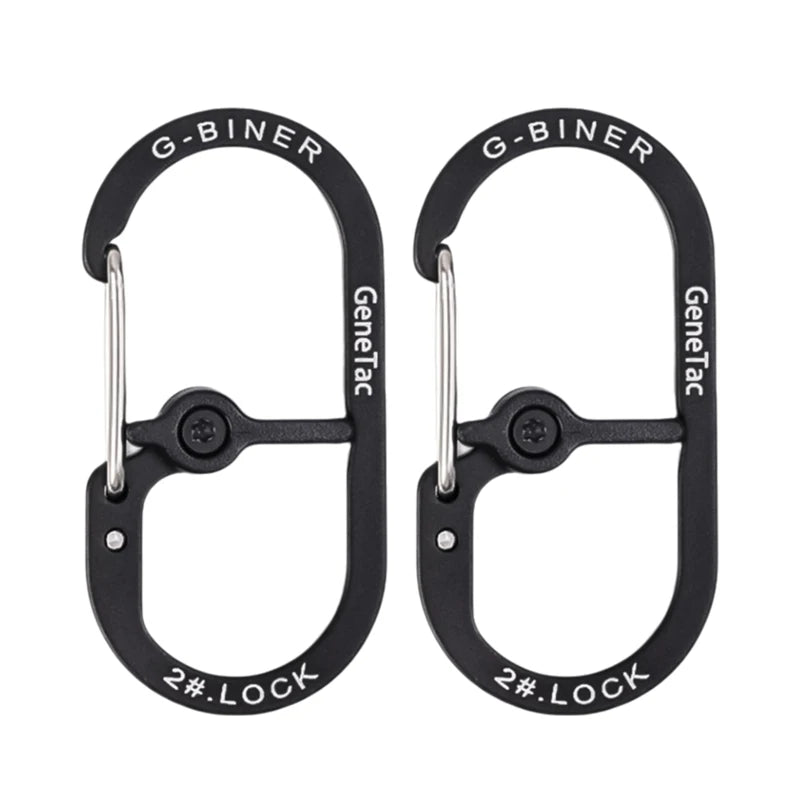 G-type Spring Outdoor Climbing Safety Keychain Aluminum Alloy Multicolor Carabiner  Backpack Buckle Camping Safety Lock