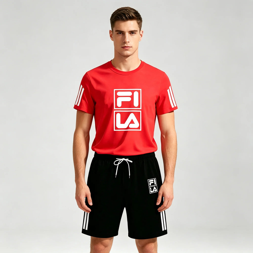 Men Crack Square Letter Print Mesh Tracksuit Thin Breathable Short Sleeve Top Shorts Set Fashion Adult Sports Outfit
