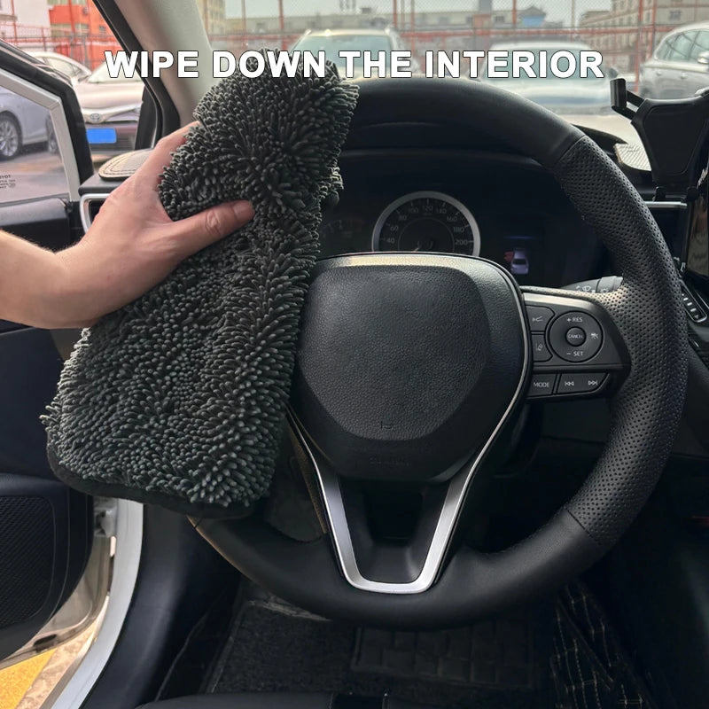 SEAMETAL 700GSM Car Drying Cloth 60X40CM Super-Absorbent Cleaning Towel Ultra-Soft Scratch-Free Cleaning Cloth for Car Detailing