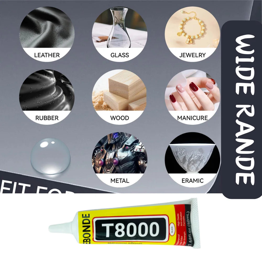 Phone Repair Glue LCD Screen Glue T8000 Cell Phone Adhesive Phone Glue Electronic Glue T-8000 Multifunction DIY Adhesive