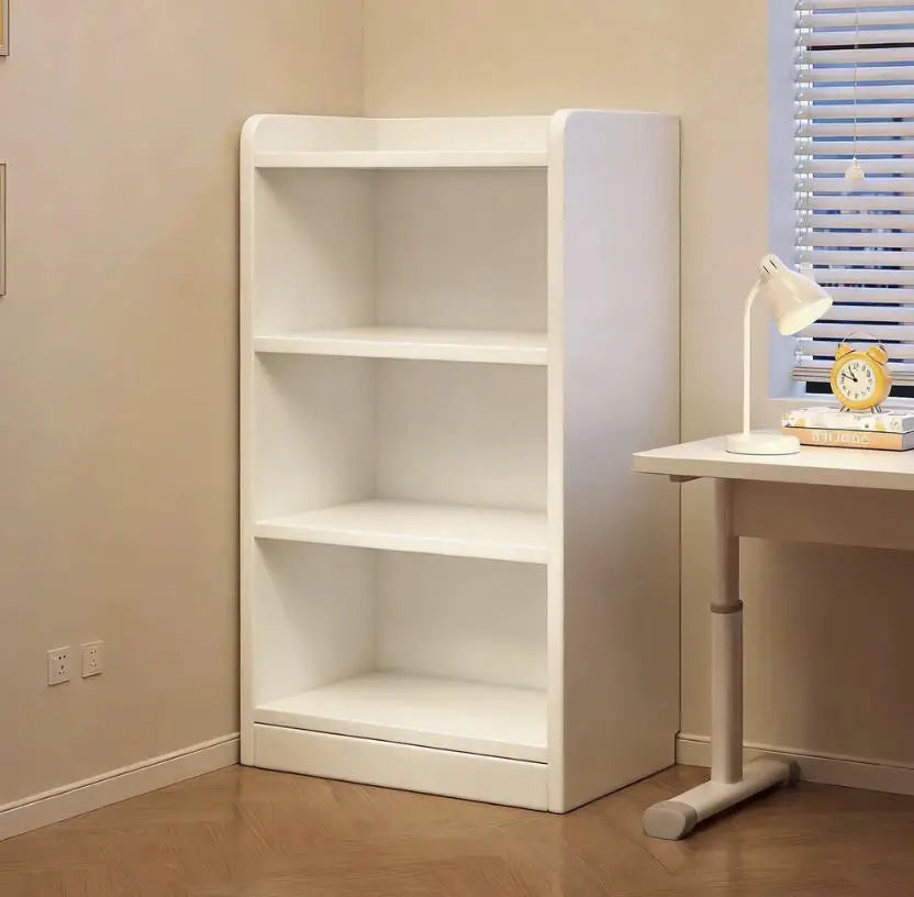 Freestanding Solid Wood Bookshelf with Storage Cubes, Wall-Mounted Style Organizer for Living Room, Kids’ Room, and Home Storage