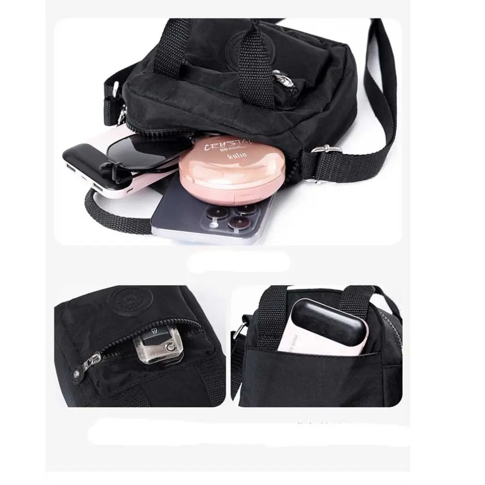 New 2024 Small Shoulder Bags Nylon Women Mobile Phone Bags Mini Female Messenger Purse Lady Wallet CrossBody Bag Woman Hand Bags