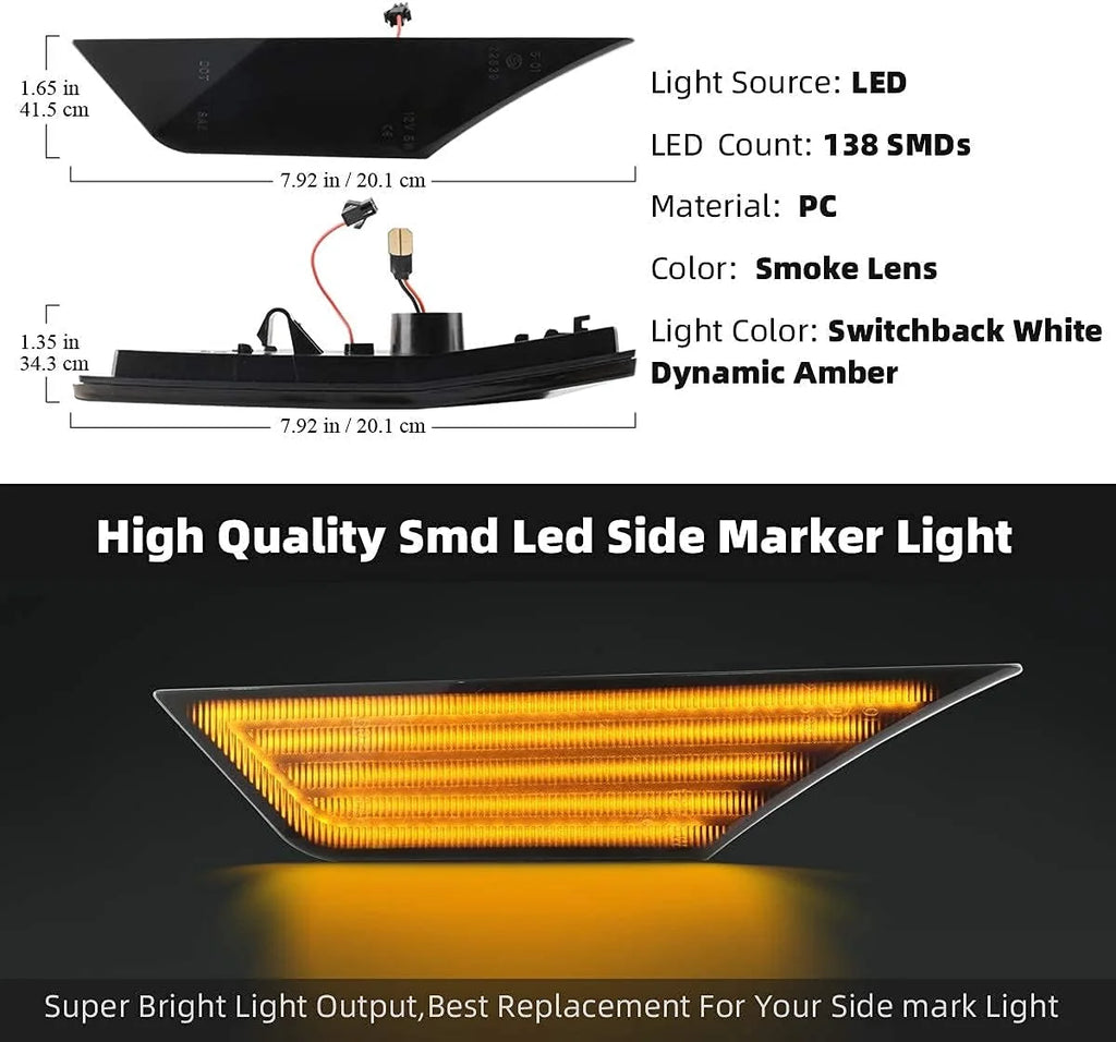 for Honda Civic 10th generation side fender turn signal lights. Adding mudguards to cars is fashionable and flowing, with dynami