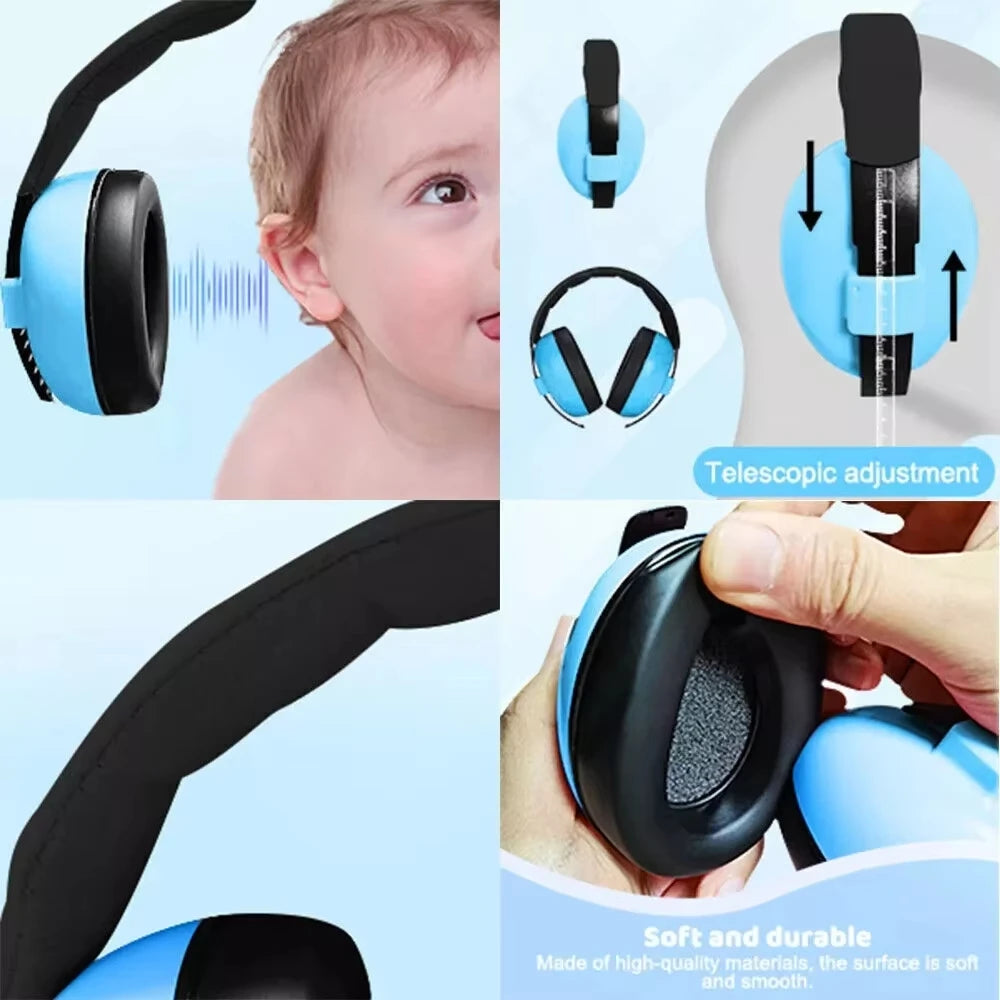 Kids Ear Defenders Child Earmuff Baby Ear Protection Baby Headphones Baby Noise Cancelling Headphones for Ages 0-24 Months