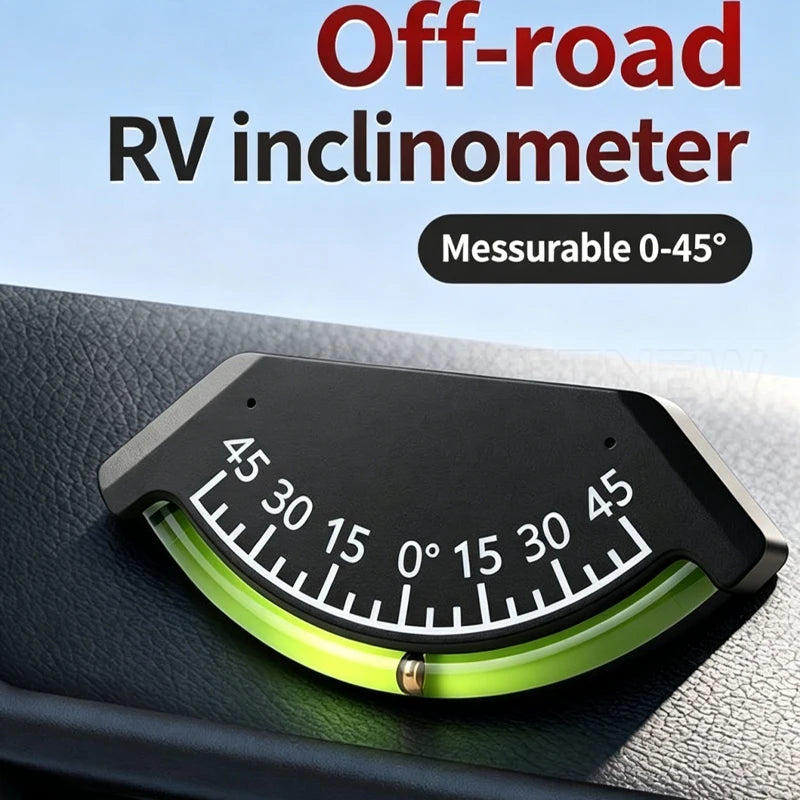 10-0-10 25-0-25 45-0-45 Inclinometer and Tilt Gauge Glass Tube Inclinometer Slope Protractor Angle Meter