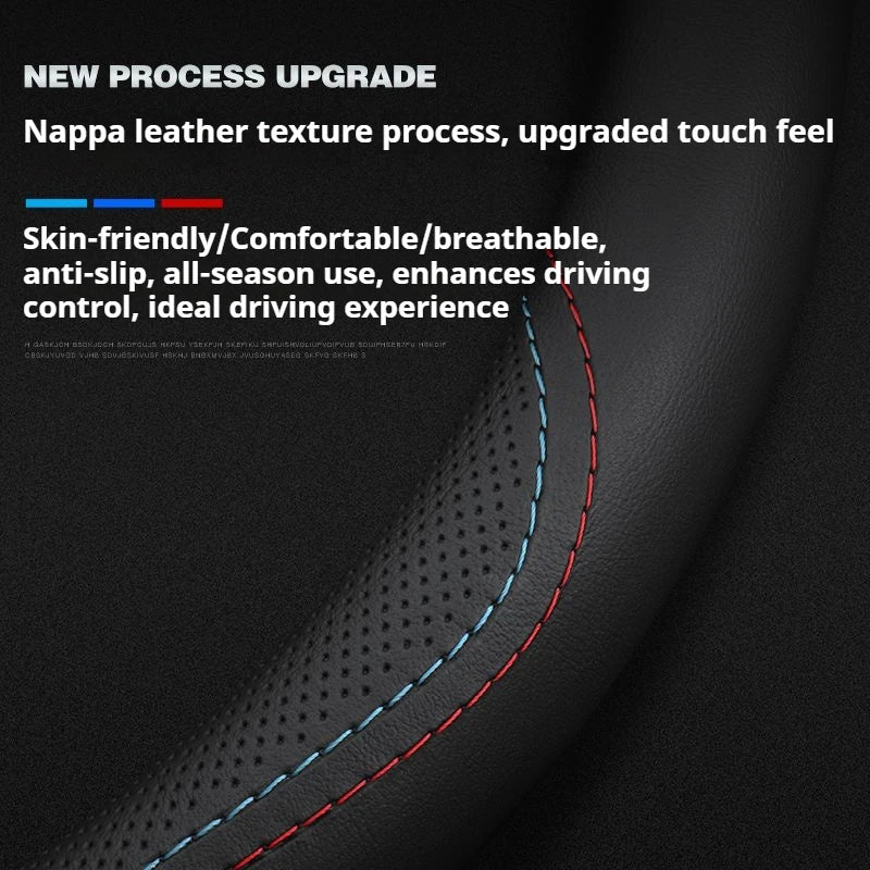 Car Steering-Wheels Cover 38cm Leather For Renault Clio Fluence Megane Laguna Talisman Captur Kadjar Kaptur Koleos Scenic Espace