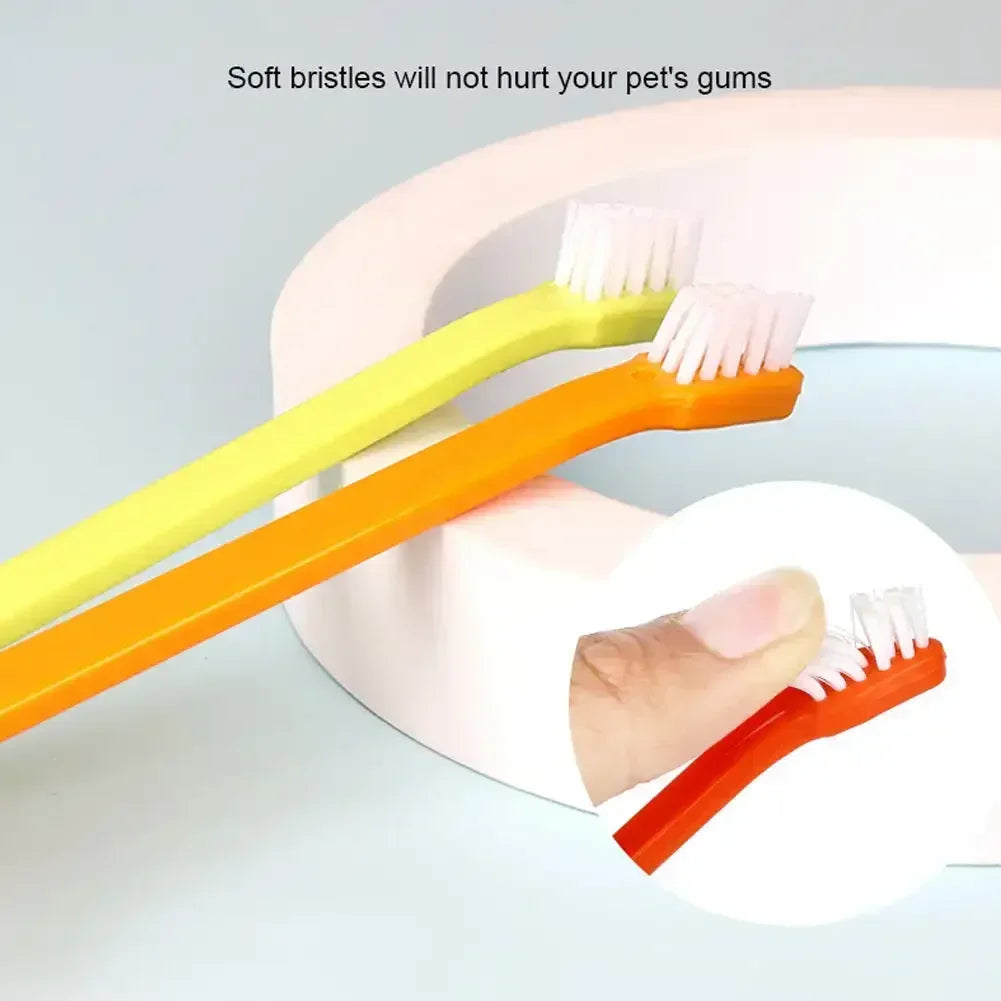 Dog Toothbrush Cat Tooth Multi-angle Cleaning Tool Massage Care Tooth Finger Brush for Dog Cat Pet Grooming Supplies