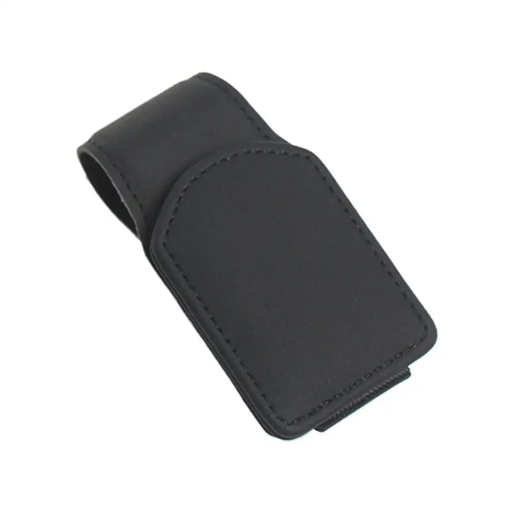 1Pcs Sunglasses Holder Is Suitable For Car Sunshades Magnetic Leather Sunglasses Clip And Ticket Clip Car Sunshade Accessories ﻿