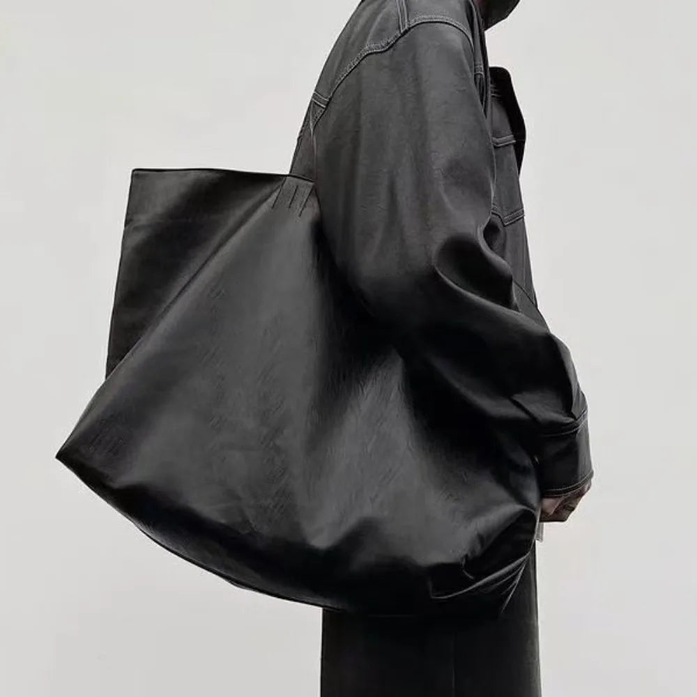 Large Capacity Tote Shoulder Bag Soft PU Leather Shopper Purses and Handbag NEW Designer Bags for Women Commuting Shopper Female