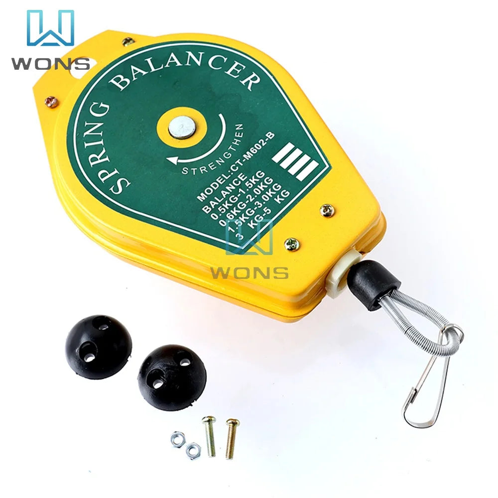 Retractable Spring Balancer Screwdriver Hanging Torque Wrench Hanger Steel Wire Rope Measuring Tool Holder 0.6-2.0KG Balancer