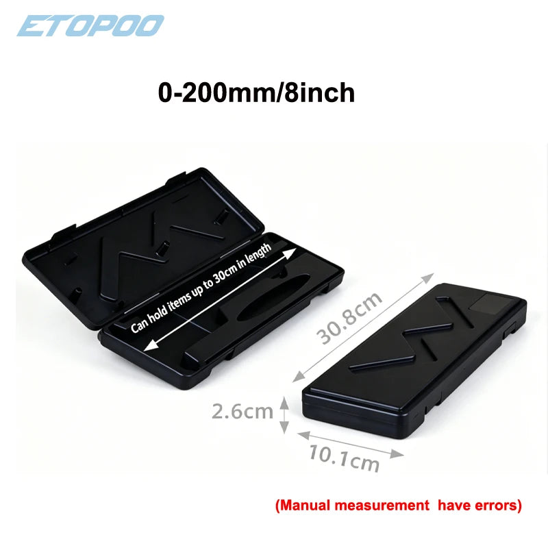 150/200/300mm Metal Digital Caliper Outer Packaging Box Plastic Material Protective Storage Case for Precision Measurement Tools