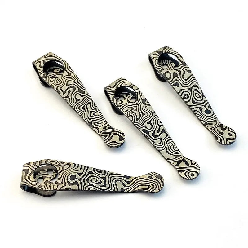 12 Colors Titanium Pocket Clip Back Clamp for Spyderco C81 Paramilitary 2 Endura4 C10 Manix2 C11 Delica4 G10 Police Para3 Knives