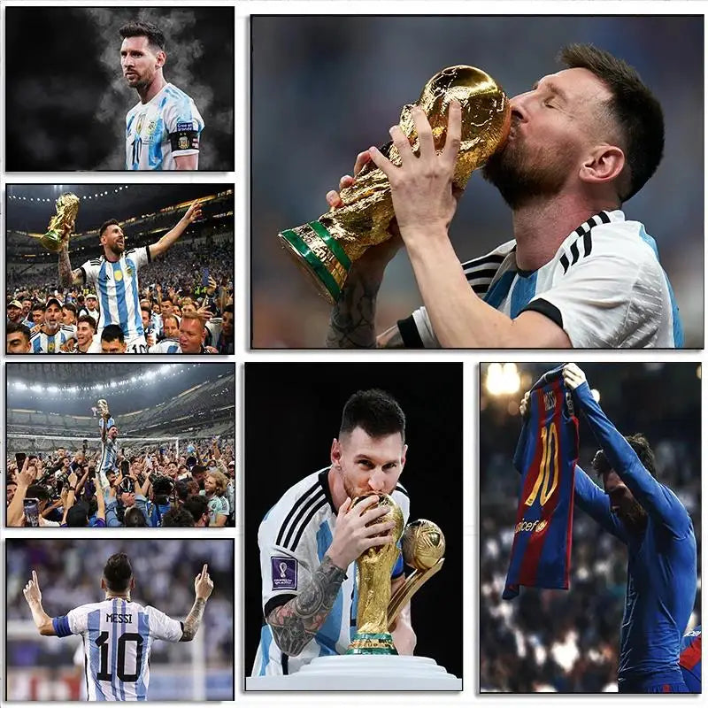 Lionel Messi Soccer Legend Canvas Wall Art Poster  Perfect Home Decor Gift for Football Fans and Clubs HighQuality Prints for Li