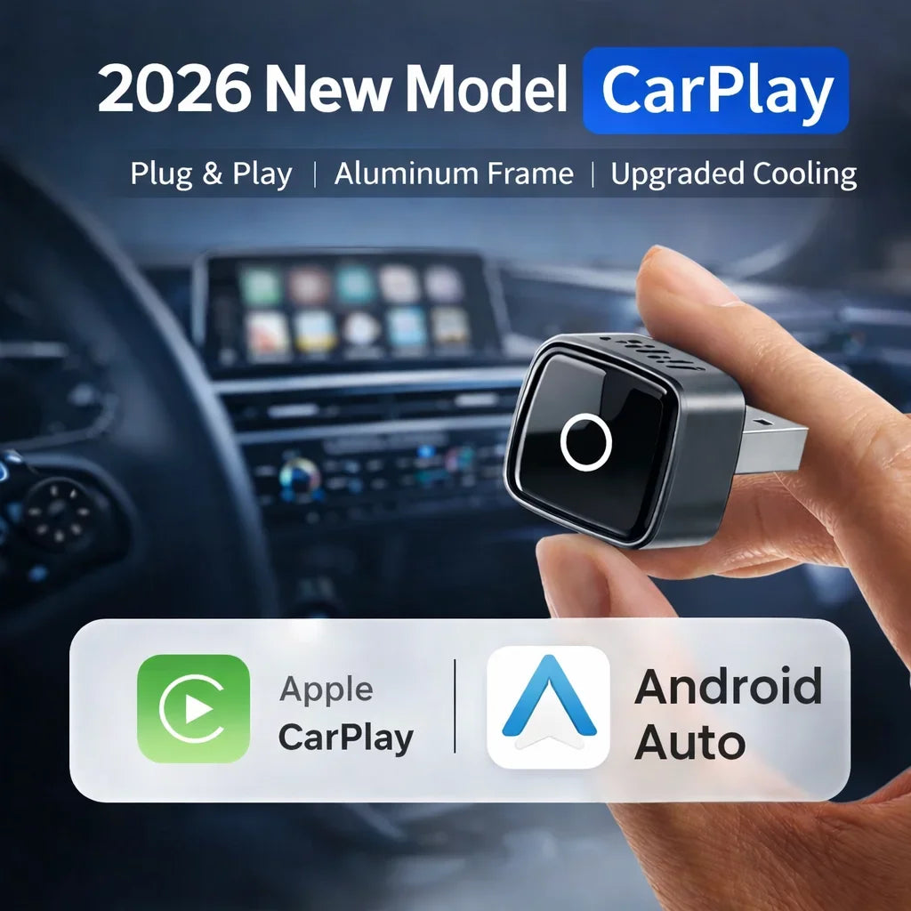 2in1 Wireless CarPlay Dongle Wireless Android Auto Adapter AI Smart Box Car Intelligent Systems For Car With Wired CarPlay