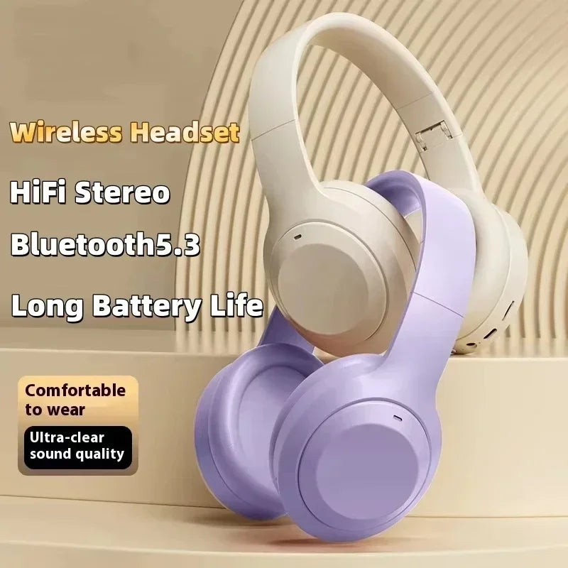 M5 Over Ear Headsets Bluetooth 5.3 Gaming Headphones Dual Mode Wireless Earphones Foldable Noise Reduction Headsets For Xiaomi