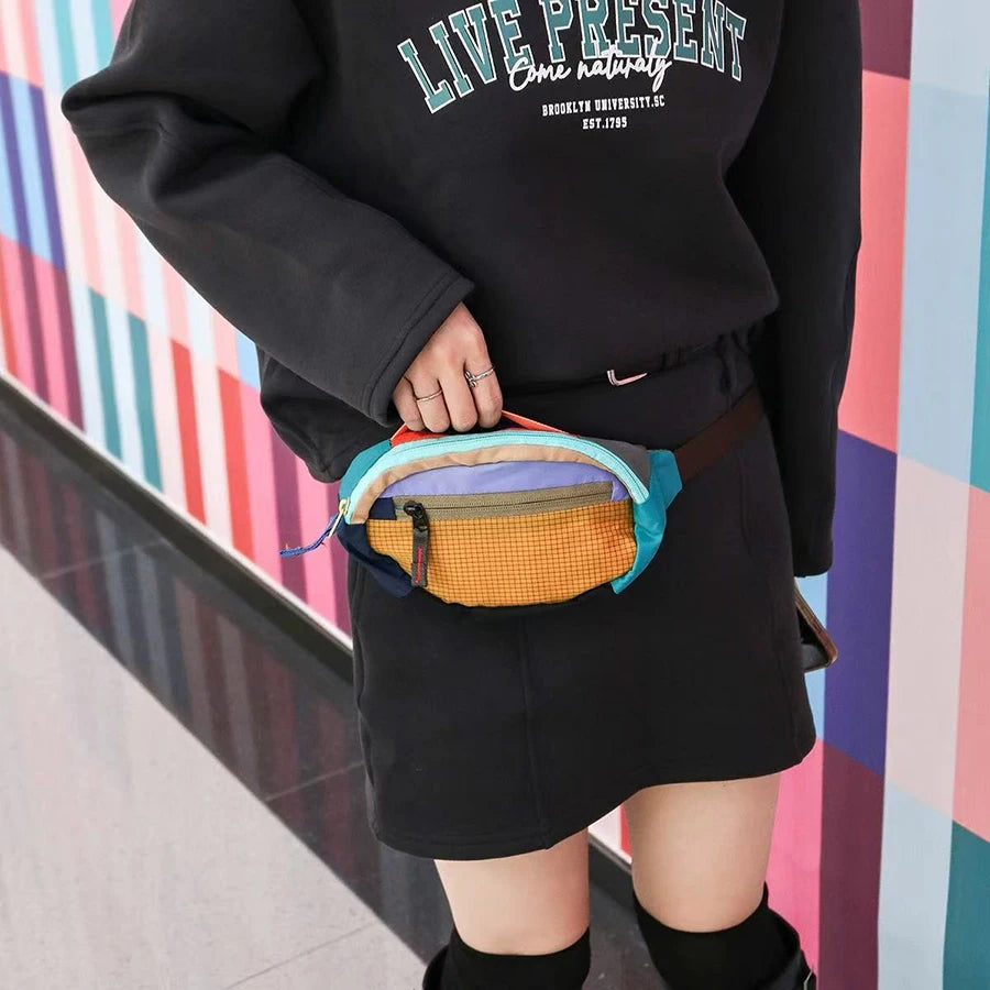 Dopamine Color Block Convertible Crossbody Bag Versatile Women Daily Handbag Multi Way Shoulder Purse Fashion Contrast Color Cas