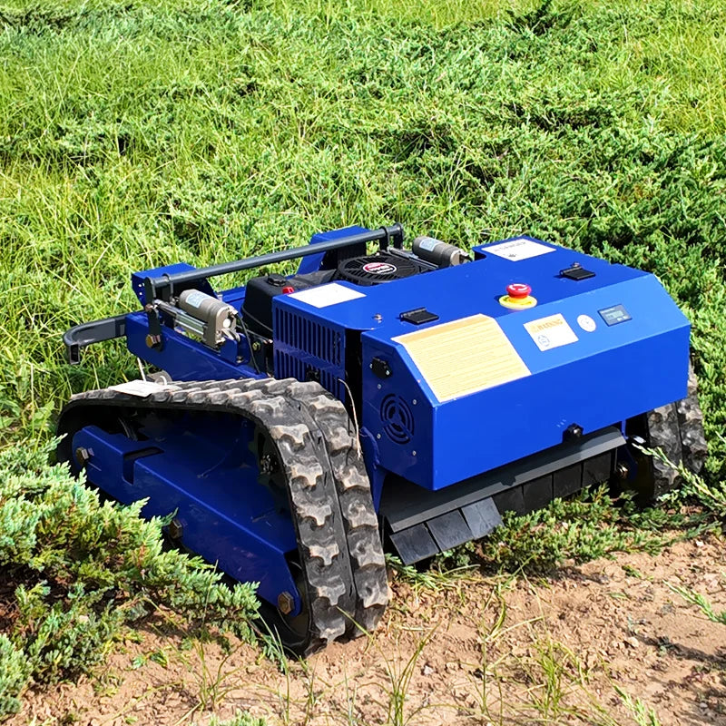 Customized 550mm cutting width tracked lawn mower remote control lawn mower with CE EPA certification