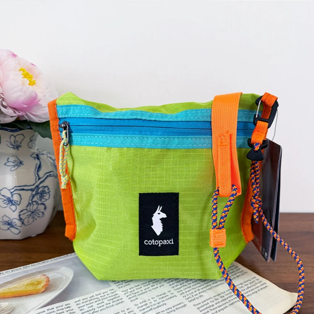 Outdoor Ultra-Light Dye Collision Crossbody Bag Camel Pattern Small Bag Summer Hiking Cycling Mini Hanging Bag