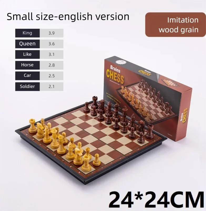 24CM Foldable Magnetic Chess Game Board Ideal Tabletop for Family Gathering QLYX02